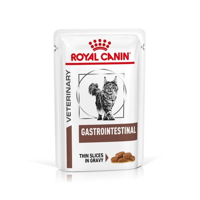 royal canin vet gastro intestinal pouch 85gr rc untuk kucing diare