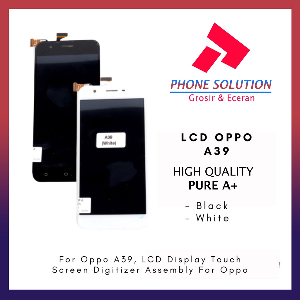 LCD Oppo A39 Fullset Touchscreen - Parts Kompatibel Dengan Produk Oppo // Supplier LCD Oppo A39 - Garansi 1 Bulan