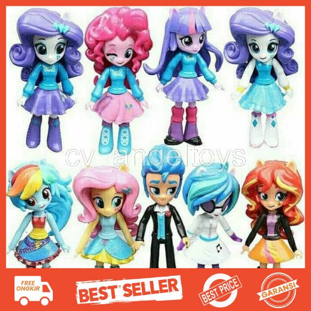 cv_angeltoys - ACTION FIGURE MY LITTLE PONY EQUESTRIA GIRLS SET ISI 9 PCS