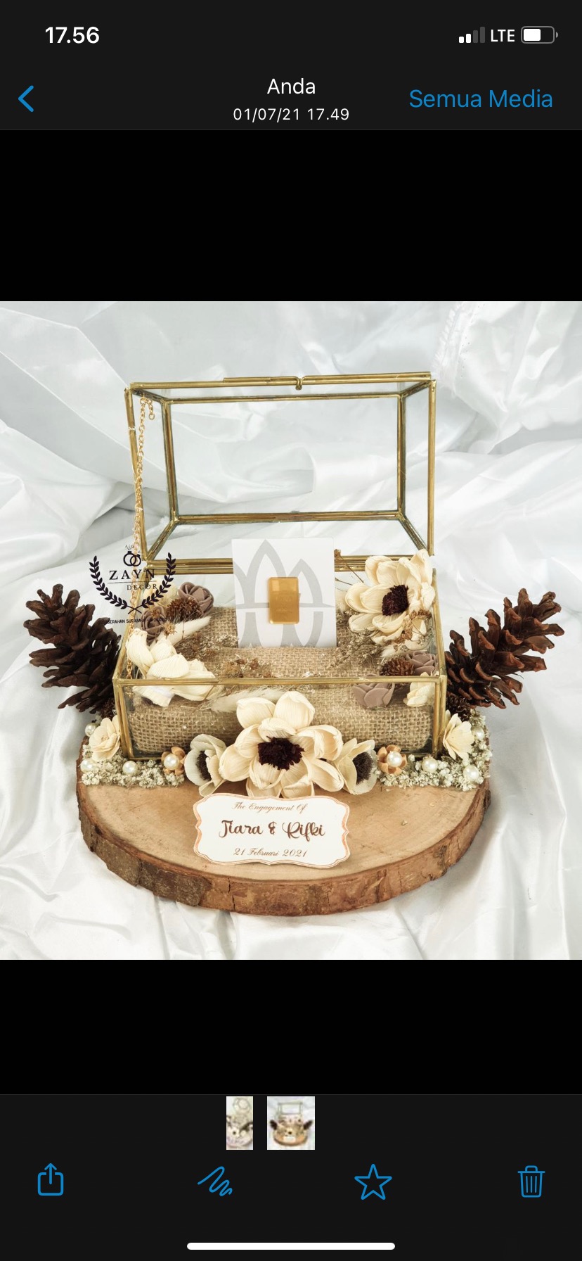 Wood Slice Tree Slice 19-20 Cm Dekorasi Pernikahan Rustic Talenan Tray