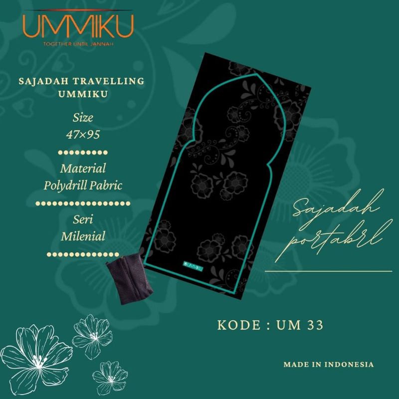 SAJADAH TRAVEL UMMIKU | sajadah traveling lipat kekinian