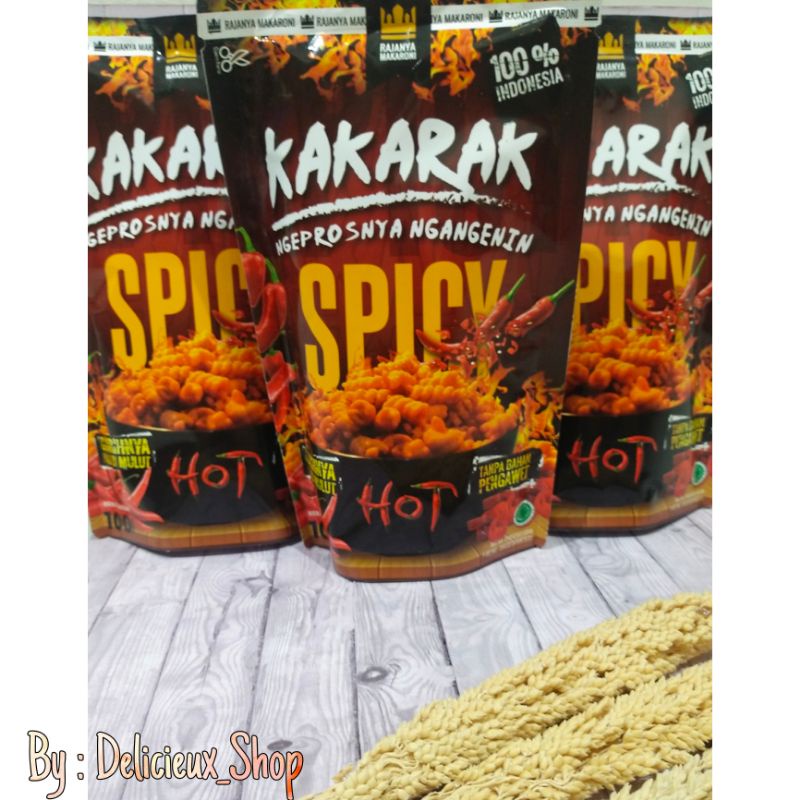 

Makaroni Spiral Spicy Level 10 Best Seller - Kakarak 100 gr