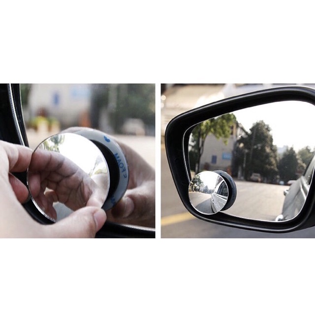 2 pcs Kaca Spion Blind Spot Wide Angle Adjustable 360 Derajat Tahan Air 3M Untuk Mobil SUV Truk Van