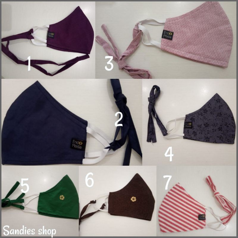 Masker Endomoda, Masker Nibras Karet Polos, Masker Lubi, Masker Aurany Fashion anak, Endomoda Masker