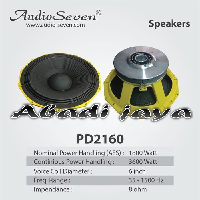 Speaker Audio seven PD 2160 21in Gale series bukan RCF huper