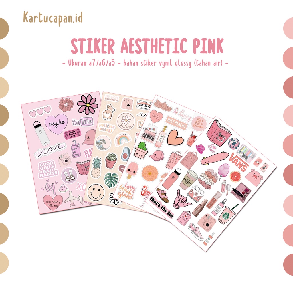 

(HNR)STIKER AESTHETIC / STIKER AESTHETIC PINK / STIKER CASE HP / STIKER TUMBLR / STIKER KOPER / STIKER LAPTOP