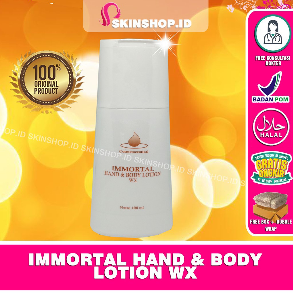 Immortal Hand &amp; Body Lotion WX 100ml Original / Pemutih Tubuh &amp; Tangan BPOM Aman