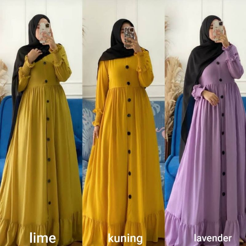 Gamis polos alesha