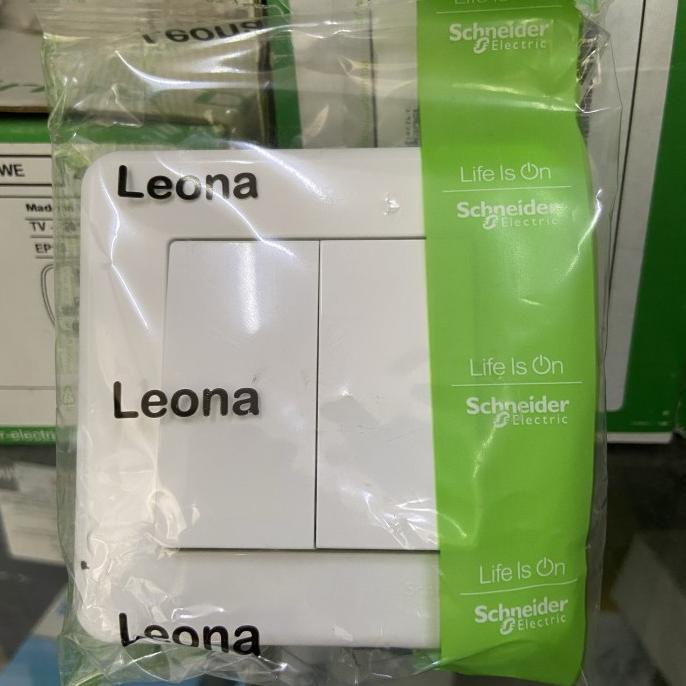 Saklar Seri Schneider Leona / Saklar Double Leona