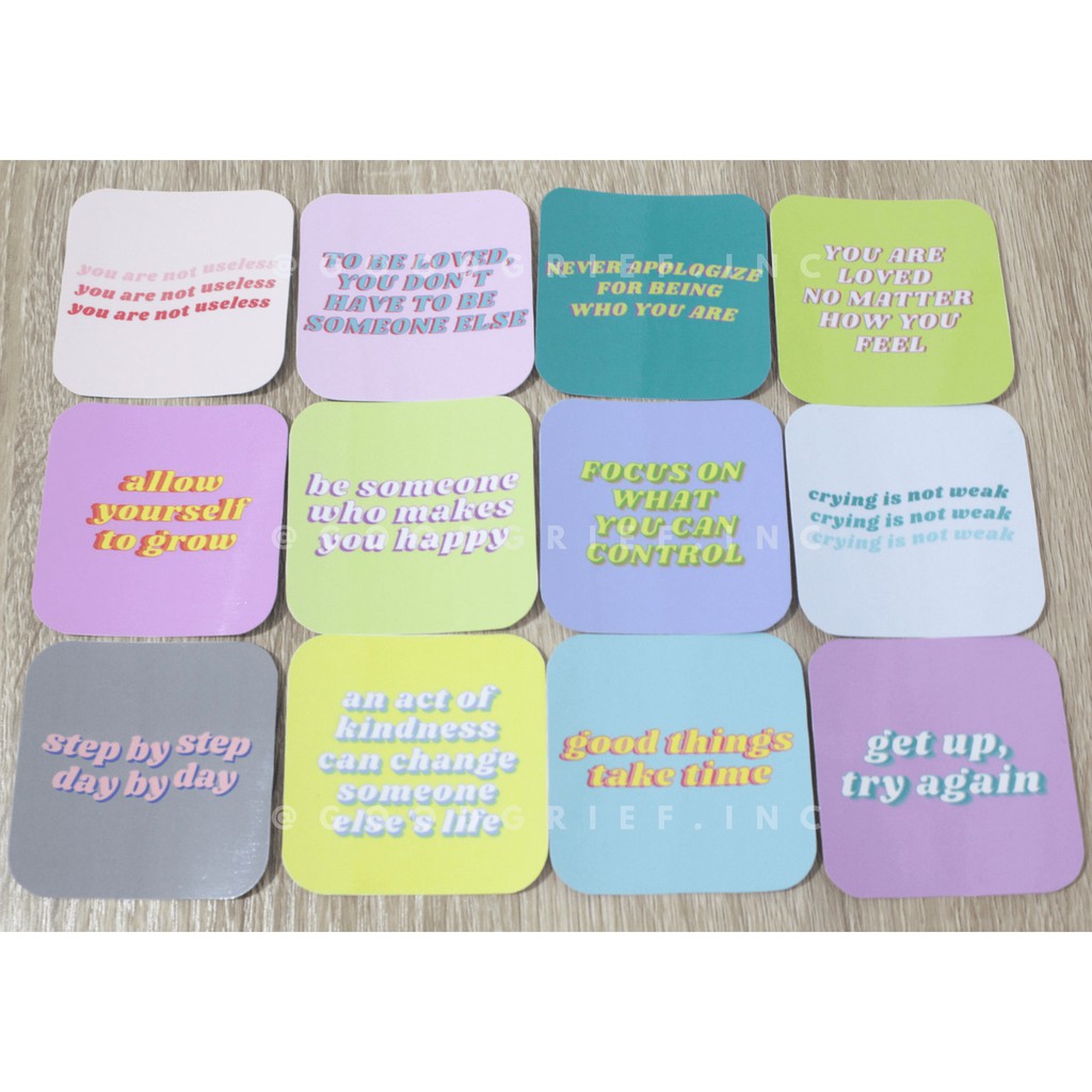 

Sticker Pack Self Reminder (12pcs) | stiker cutting murah