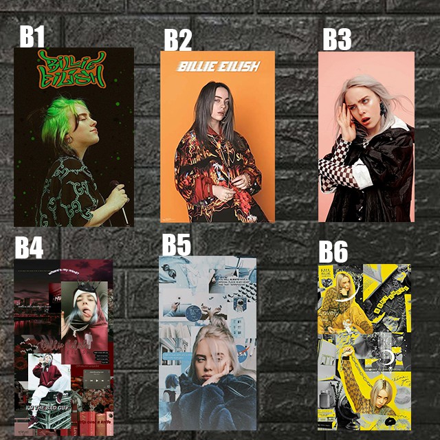 Poster Dinding Poster Kamar Billie Eilish Shopee Indonesia