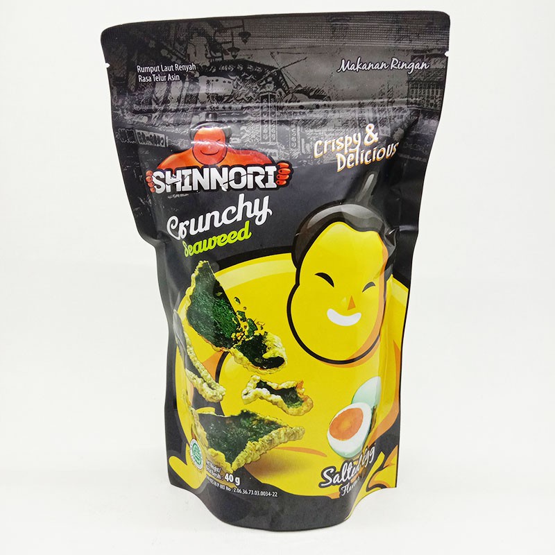

Shinnori rumput laut rasa Salted Egg / ada lebel MUI ( 40 gr )