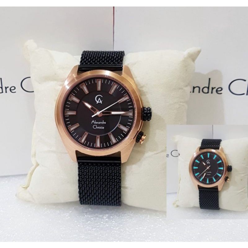 Jam Tangan Alexandre Christie Pria 8630 Jam Tangan Alexander Christie Pria Original Black