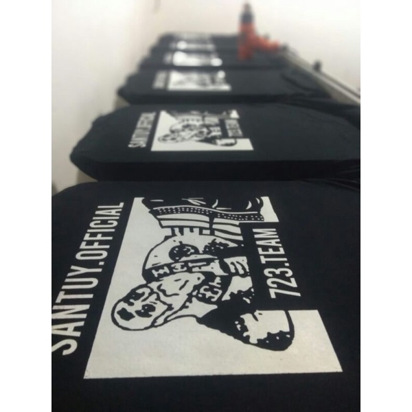 Custom Kaos Lusinan/Custom Kaos Sablon Plastisol/Sablon Kaos Custom/Kaos Even/Kaos Familly