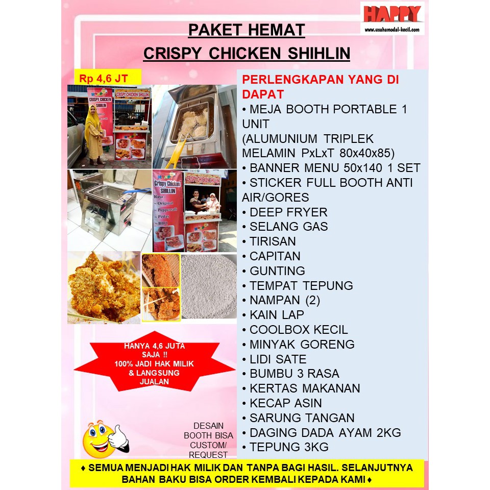 

PAKET HEMAT MURAH EKONOMIS USAHA FRANCHISE MAKANAN TAIWAN CRISPY CHICKEN SHILLIN DEEP FRYER SHIHLIN