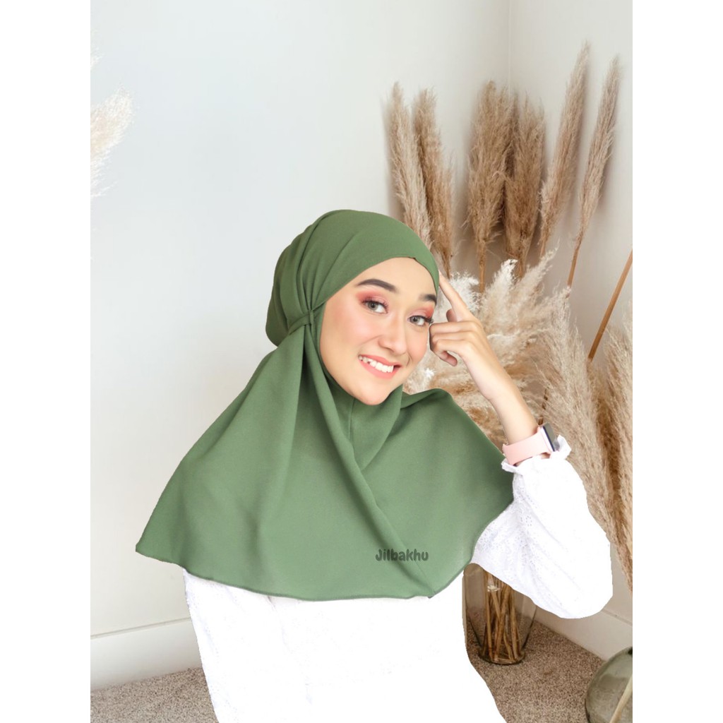 Termurah !! Jilbab Bergo Maryam Tali Size M (Anak + Dewasa)