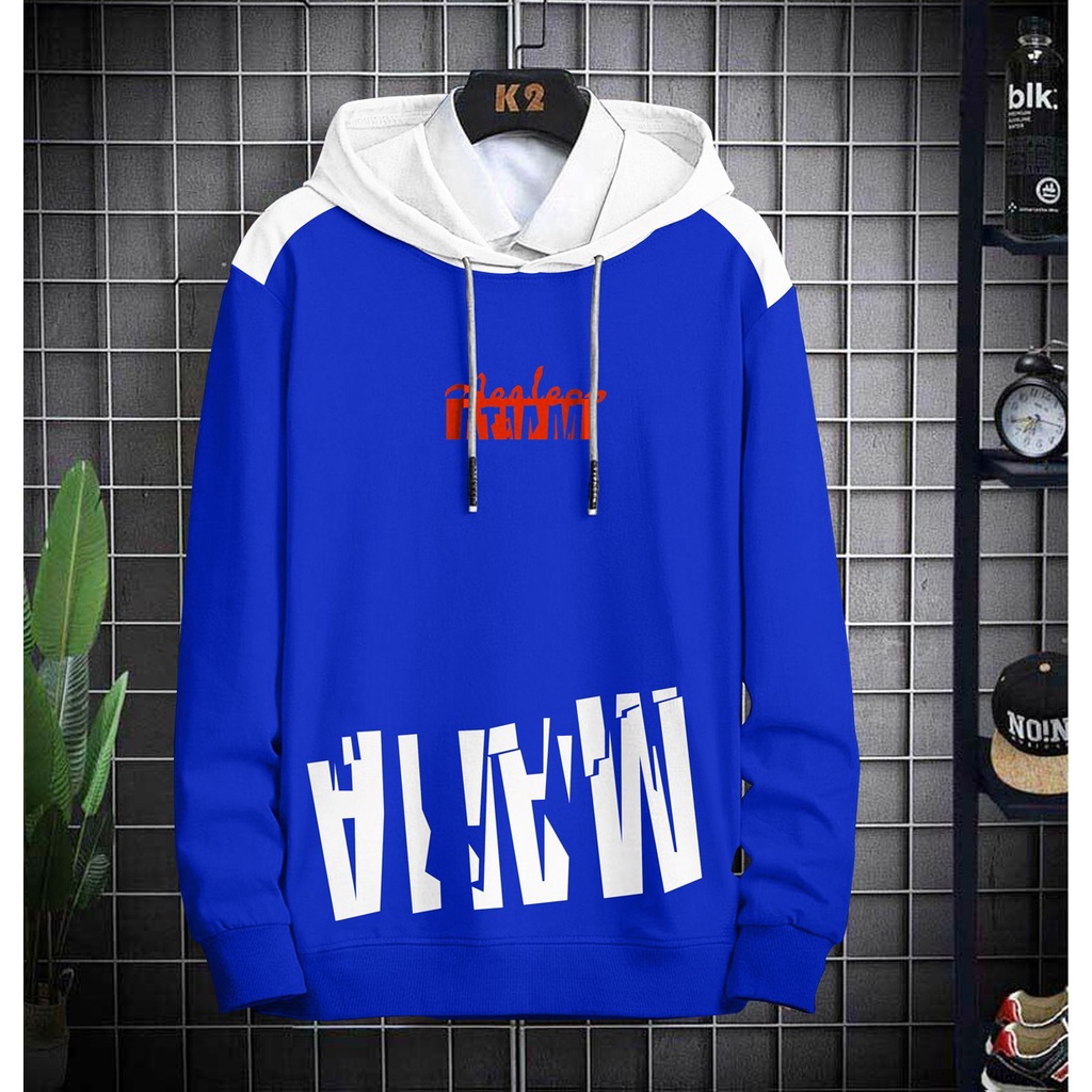 Hoodie Pria / Hodie Pria / Jaket Pria / Sweater Hoodie MALLA Bahan Fleece UK L-XL