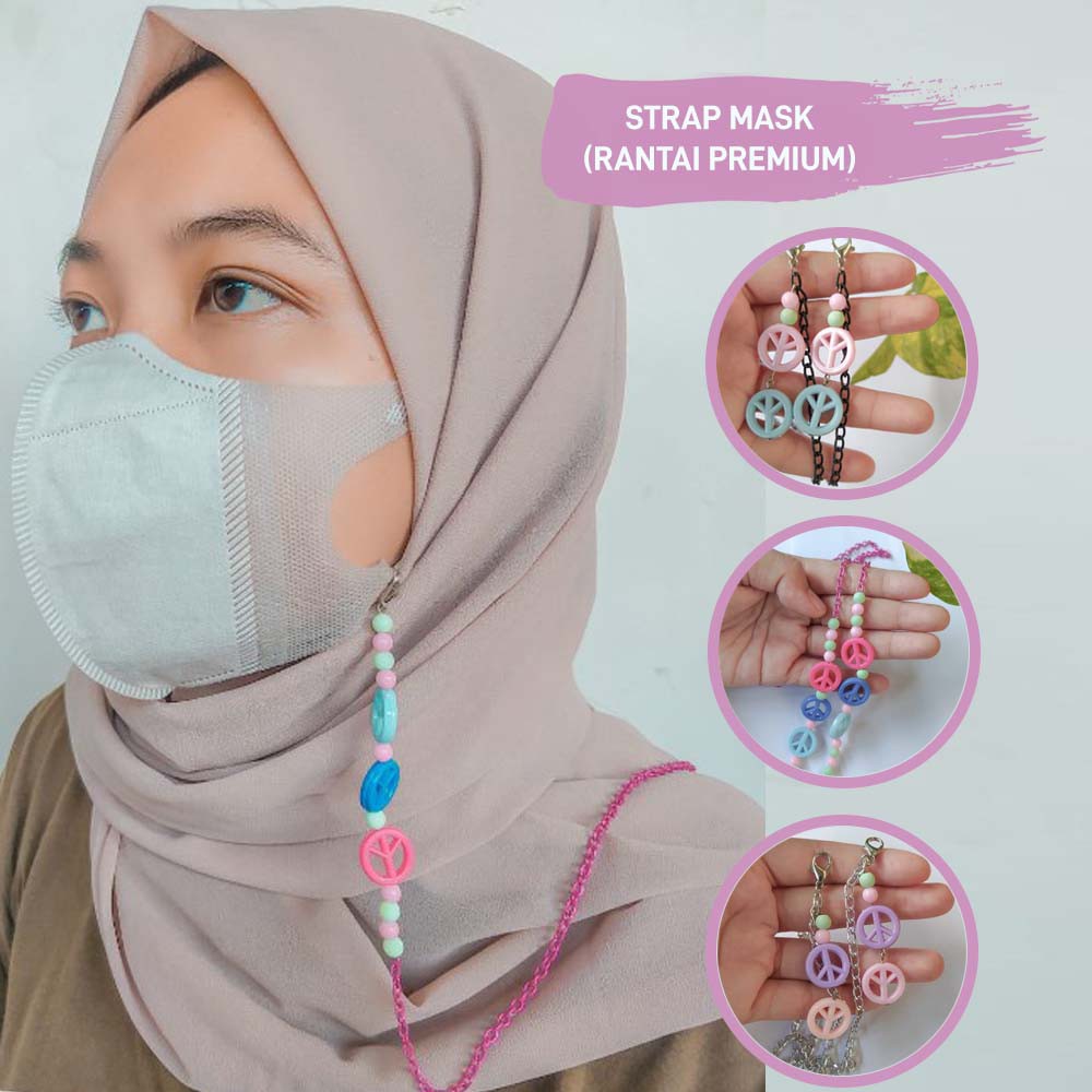 Kalung Strap Masker Rantai Premium [READY STOCK]