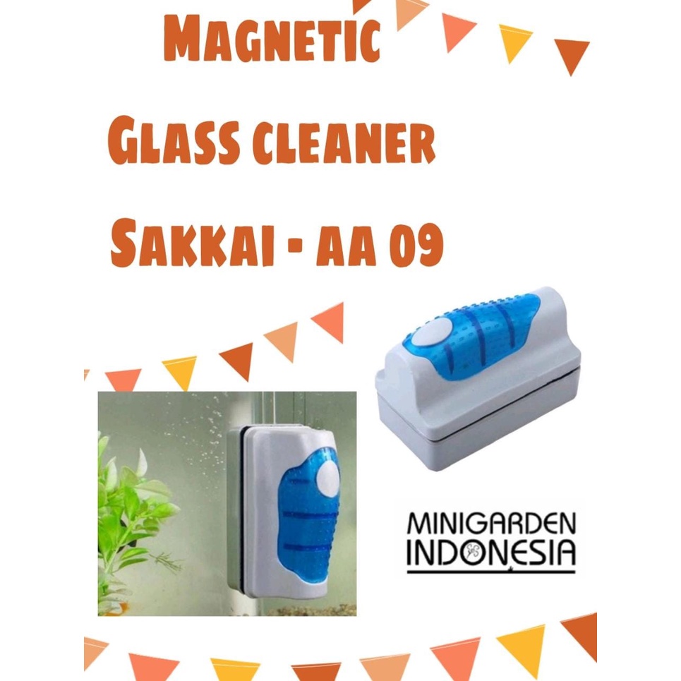 SAKKAI PRO AA-09 MAGNETIC GLASS CLEANER PEMBERSIH KACA AQUARIUM 9 CM