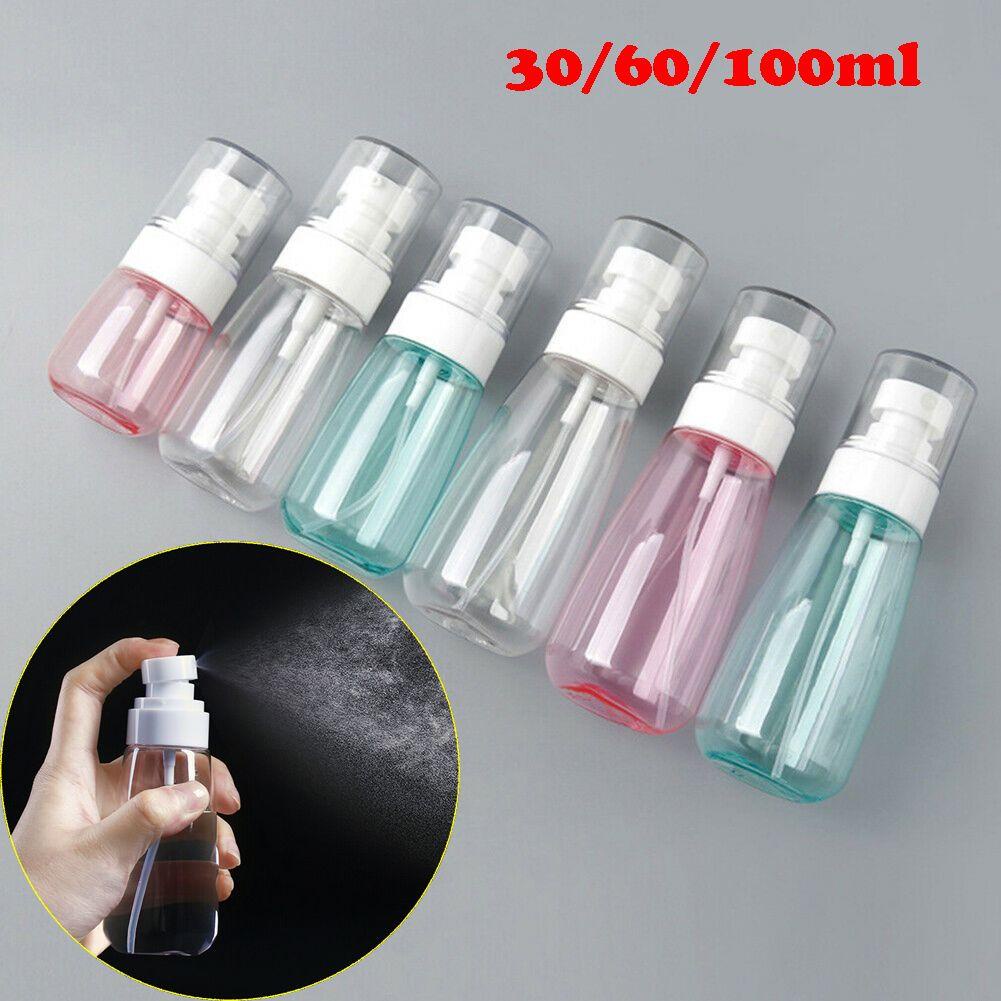 R-FLOWER 6pcs Botol Spray Kosong Clear Travel Squeeze Disinfectant bottle