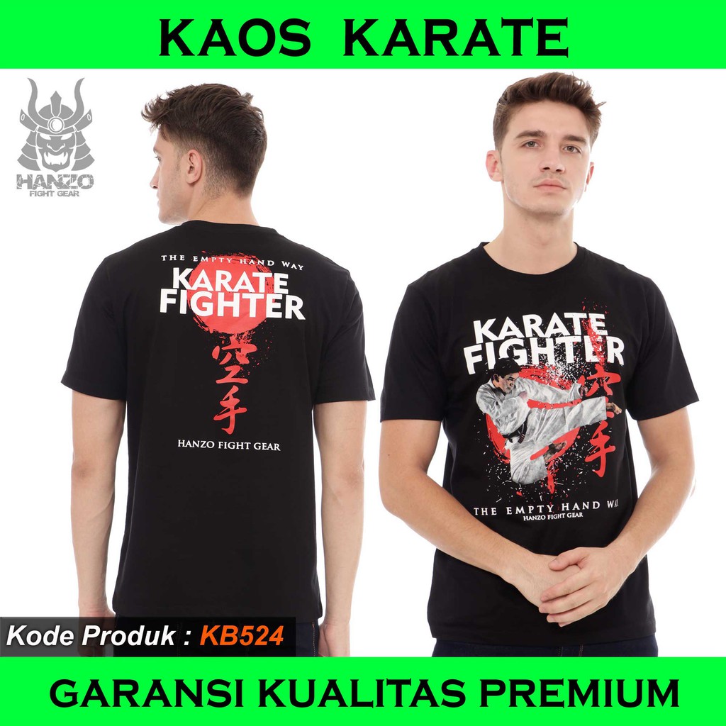 KAOS KARATE FIGHTER, TSHIRT KARATE, KAOS KYOKUSHIN, TSHIRT KYOKUSHIN