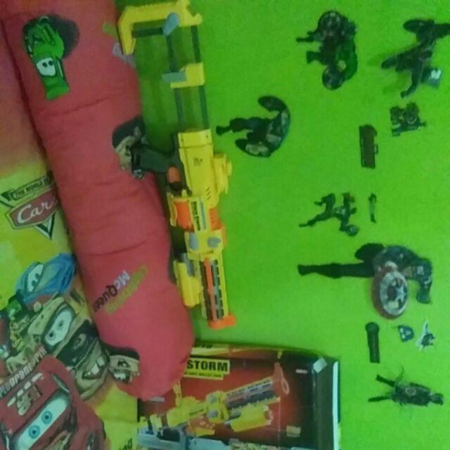  Nerf  asli murah semi auto 7003B sniper pistol  tembakan 