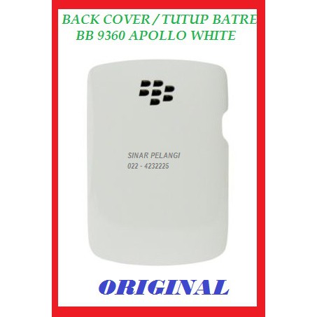 TUTUP BELAKANG BACK COVER TUTUP BATRE CASSING CASING KESING BB 9360 (APOLLO) WHITE ORI 700618