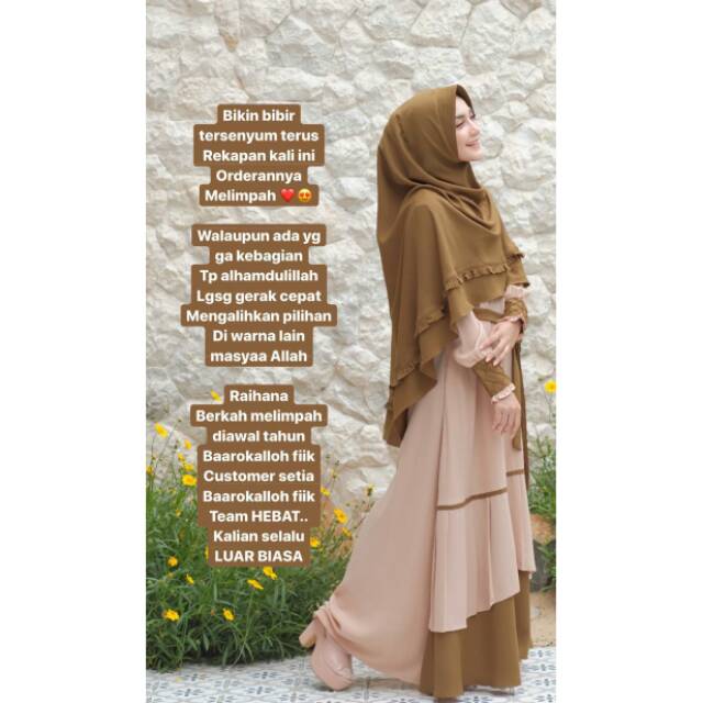 GAMIS PREMIUM RAIHANA SET