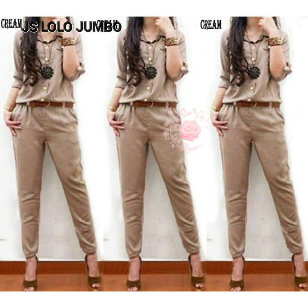 JUMPSUIT JS POLOS JUMBO 6Warna