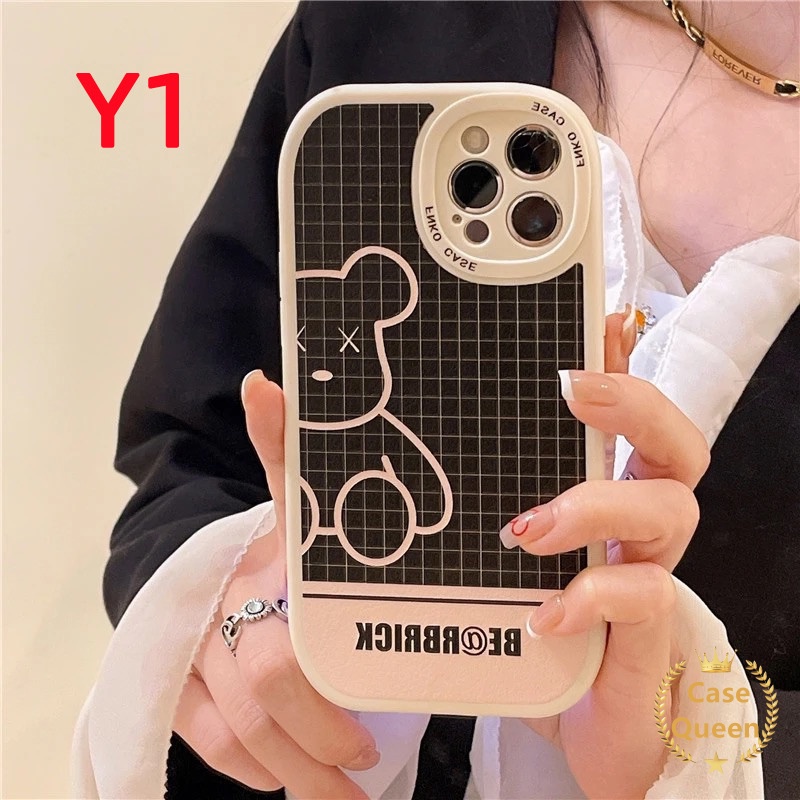 Soft Case Pelindung Motif Beruang Untuk OPPO A57 A16K A9 A54 A96 A15 A76 A3S A95 A5S A7 A12 A16 Reno 7Z 5 4F 7 4 6 A92 A55 A31 A15s A7 A12 A16 Reno 736 Aviol A53 A Cover Penutup Mesin Cuci