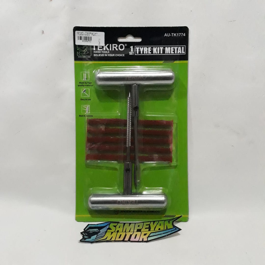 Alat Tambalan Penambal Ban Tubless Tekiro Gagang Besi