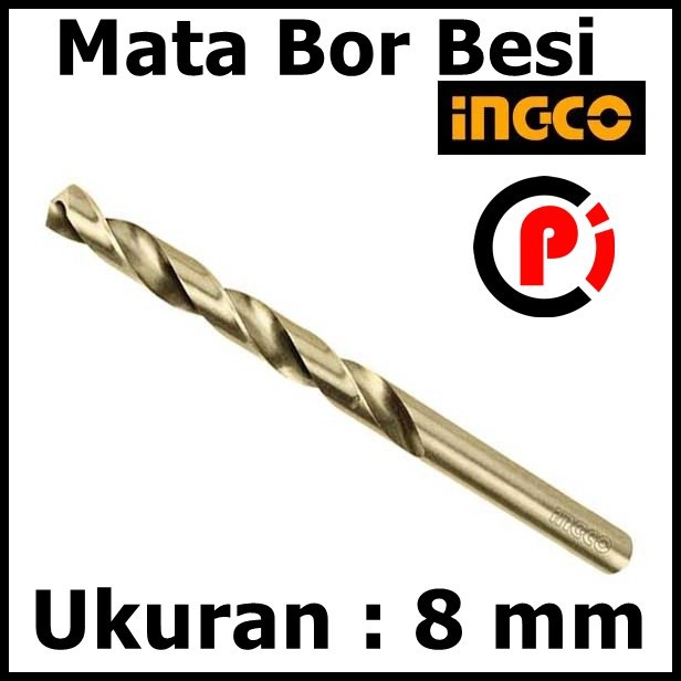 INGCO Mata Bor Besi HSS Drill Bit Basic Ukuran 8mm 8 mm