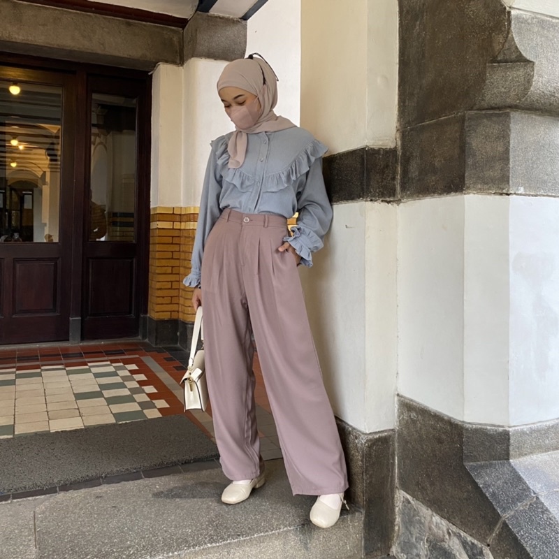 LOOSE PANTS / CELANA HIGHWEIST/ KOREAN STYLE