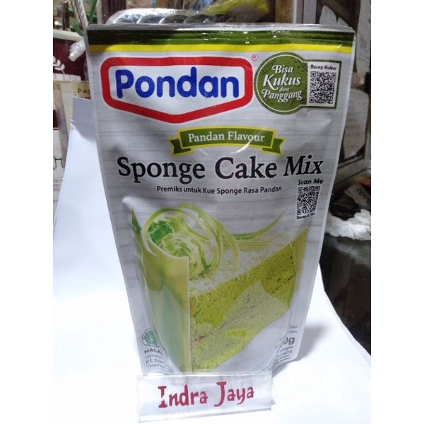 

PONDAN SPONGE CAKE MIX RASA PANDAN 200gr