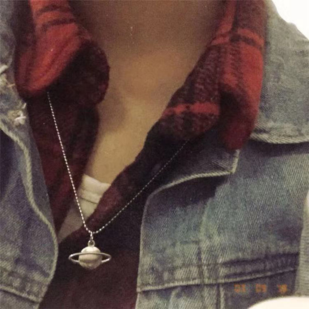 【TERSEDIA &amp; COD】Fashion Pendant Saturn Planet Spark Star Choker Charm Short Long DIY Necklace