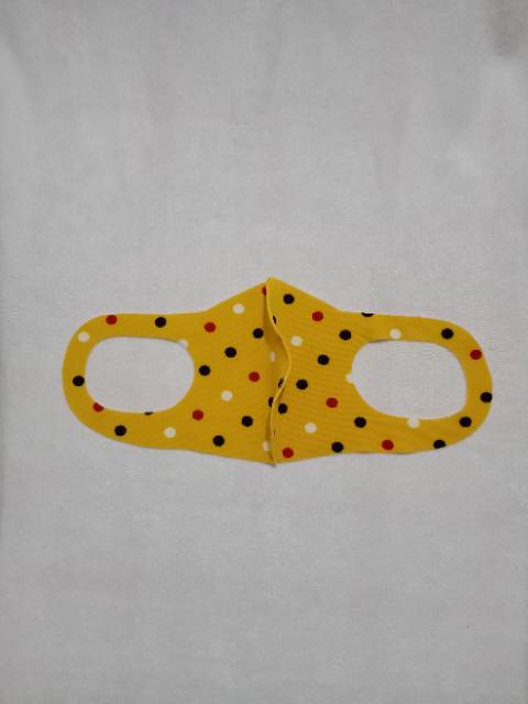 MASKER KAIN SCUBA MOTIF POLKADOT 2 BAHAN PREMIUM KUALITAS BAGUS