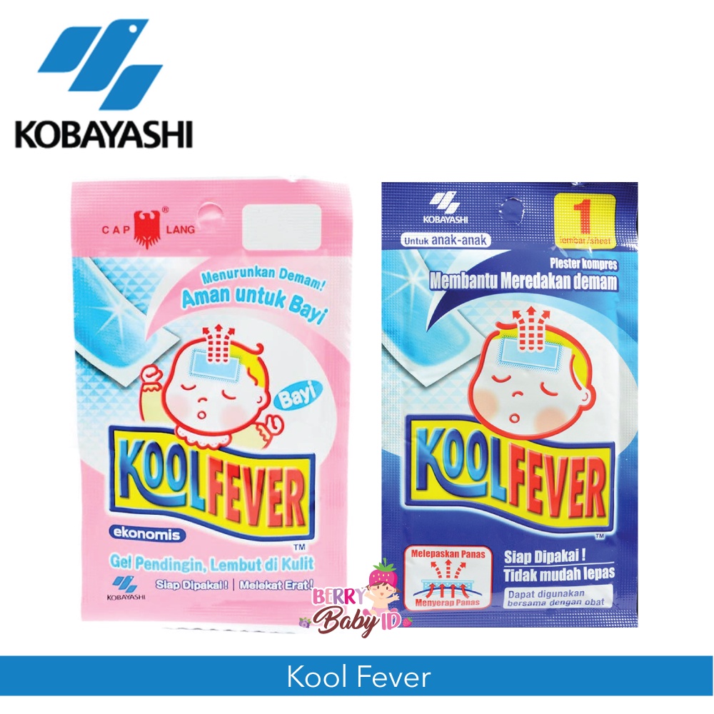 KoolFever Pereda Demam Bayi Anak Kool Fever 1 Sheet Berry Mart