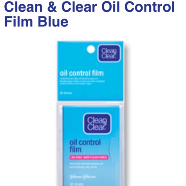 Clean and clear oil control film