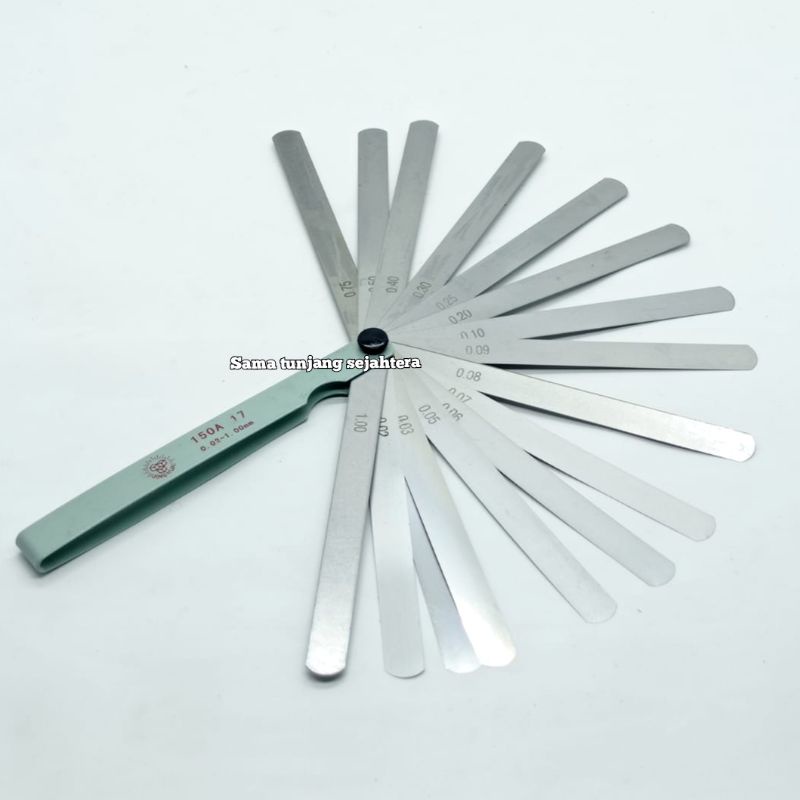 PULLER GAUGE 6" X 17 BLADES 0.02 - 1.00 MM / FEELER GAUGE / SETELAN KLEP