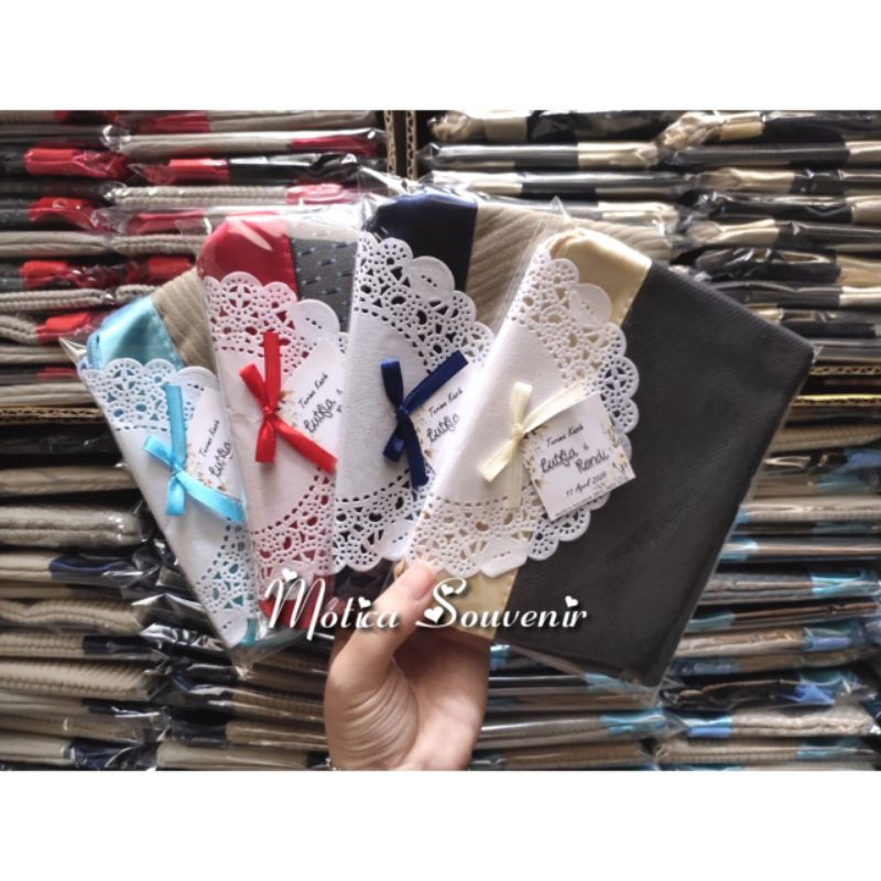 Free sablon Souvenir Pernikahan Murah Pouch Jok Kecil