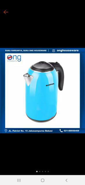 Kettle Listrik Teko Pemanas Air 500 Watt 1.7 Liter Maspion Mek 1701 Pl