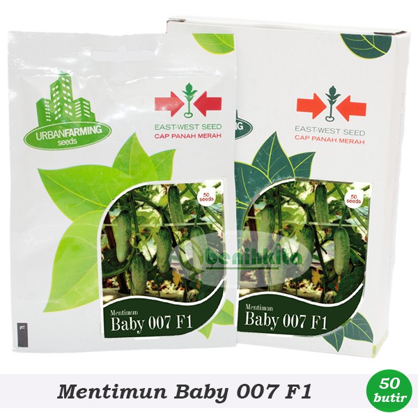 Benih/Bibit Mentimun Baby 007 F1 (Personal Pouch Cap Panah Merah)