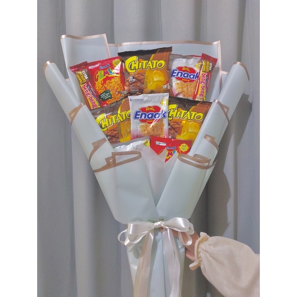 

Snack Bouquet/ Buket Snack Hadiah Kado Wisuda Ulang Tahun