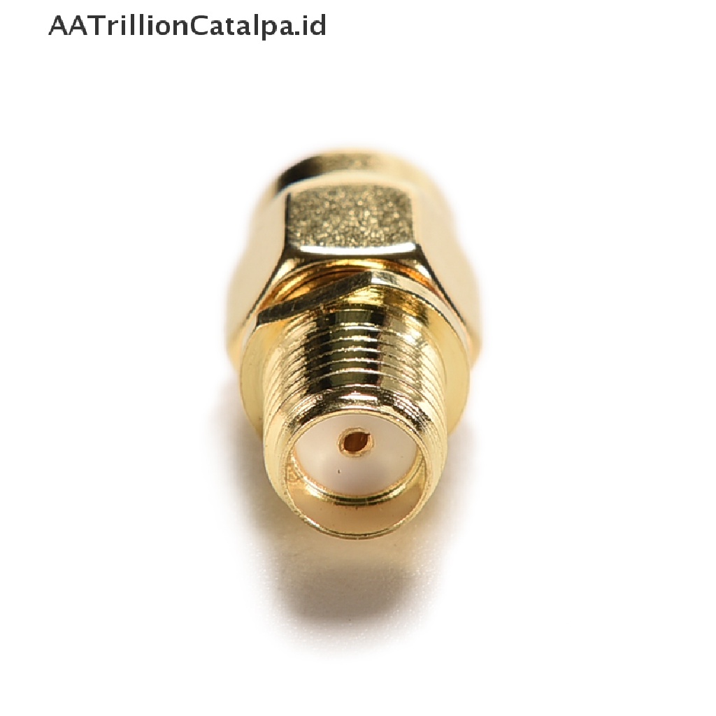 Aatrillioncatalpa RP SMA Male Plug Ke Female Jack Lurus RF Coax Adapter Konektor Konverter