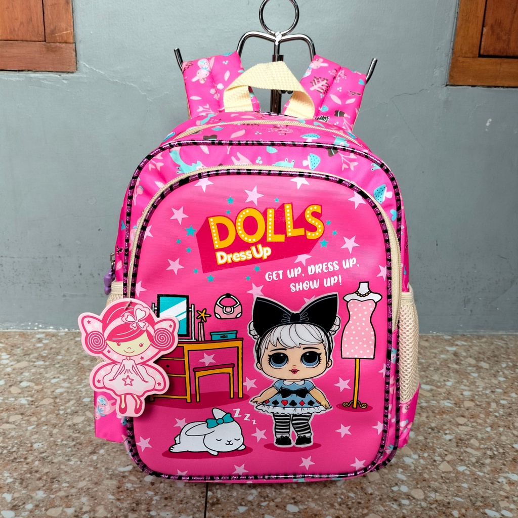 Tas Ransel Backpack Sekolah TK PAUD Dolls Dress Up