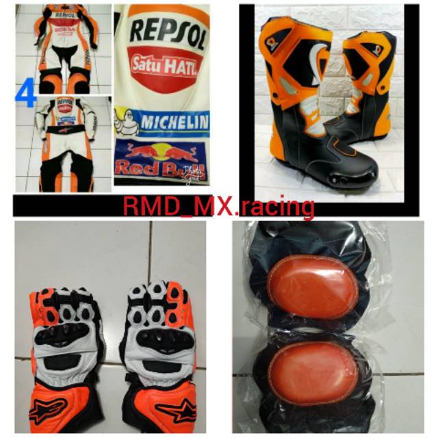 Satu set wearpack balap