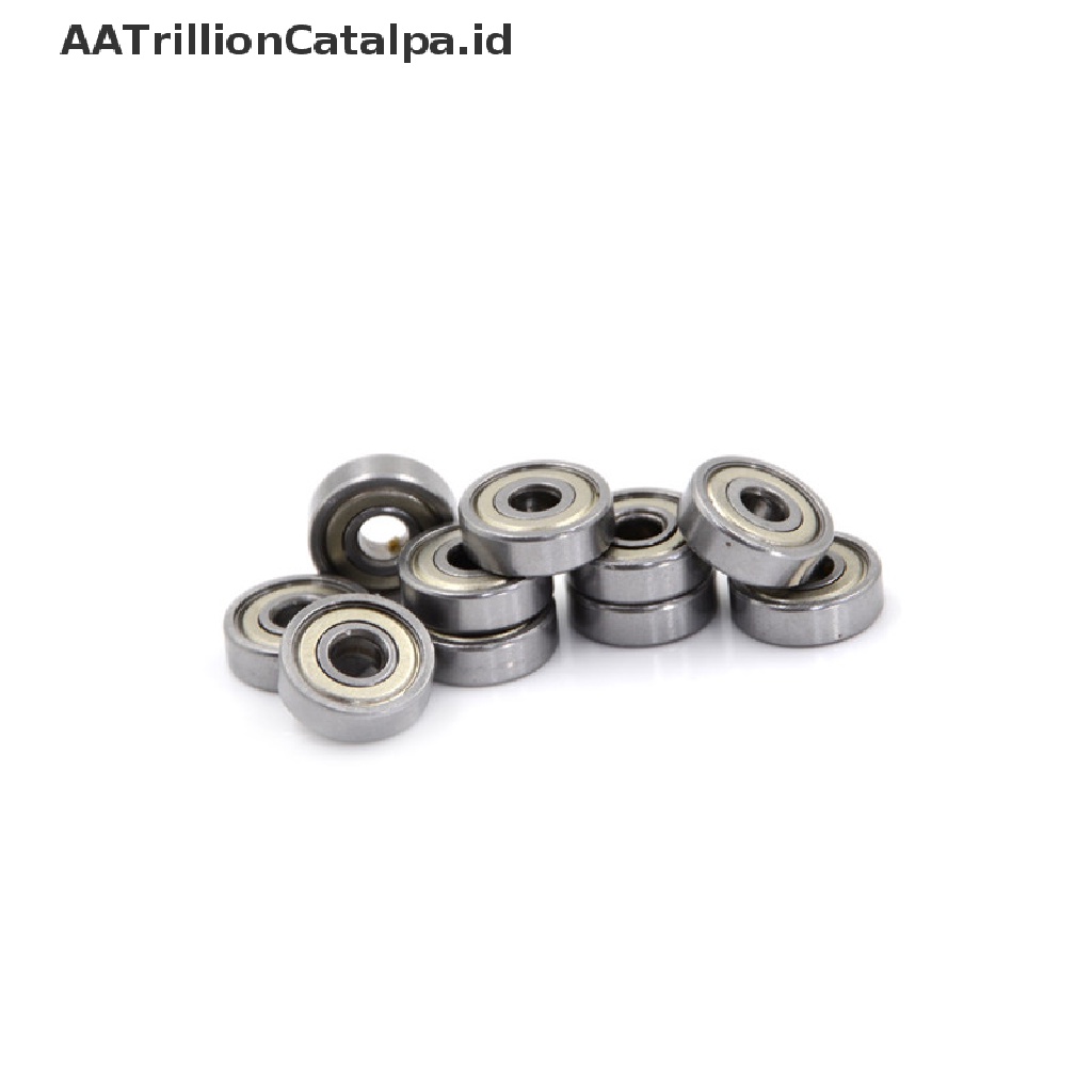 Aatrillioncatalpa 10pcs 625ZZ Miniatur Bola Bearing Radial Metrik Bahan Karet Metal