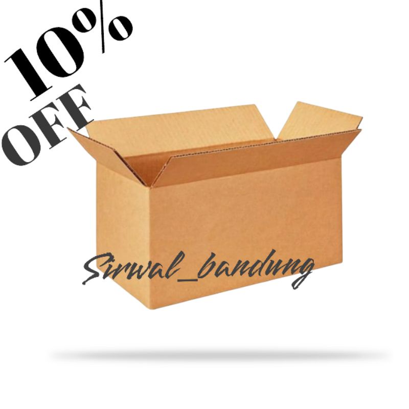 

Kardus box packing polos ukuran 23.5x13.5x12cm