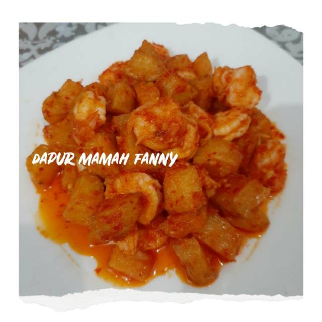 

Sambel goreng kentang + udang