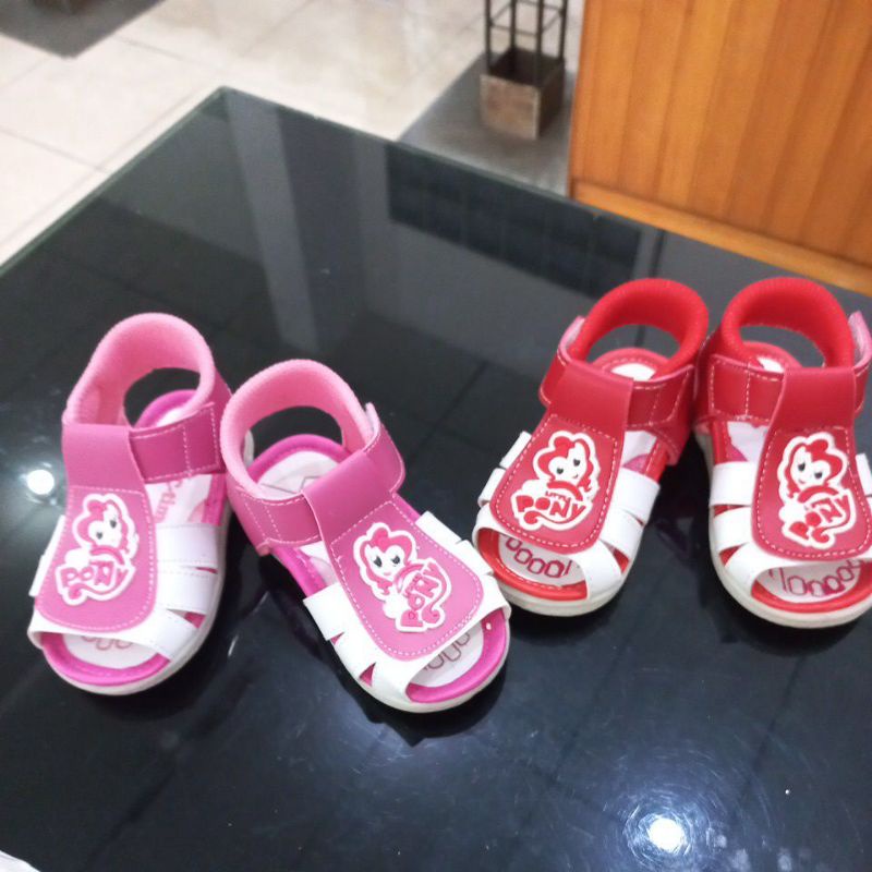C.times/SEPATU kulit anak karakter littleponny